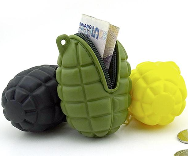 Silicone coin pouch