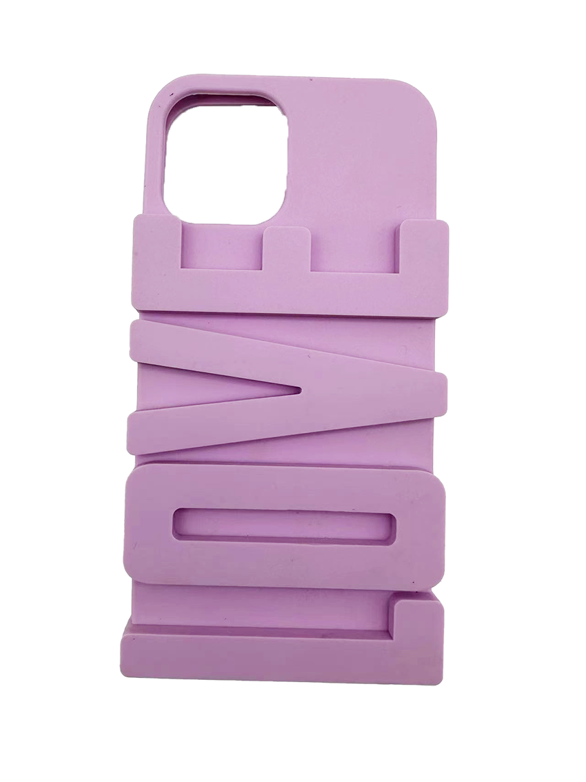 INS fashion Pink silicone Cell phone case for Iphone