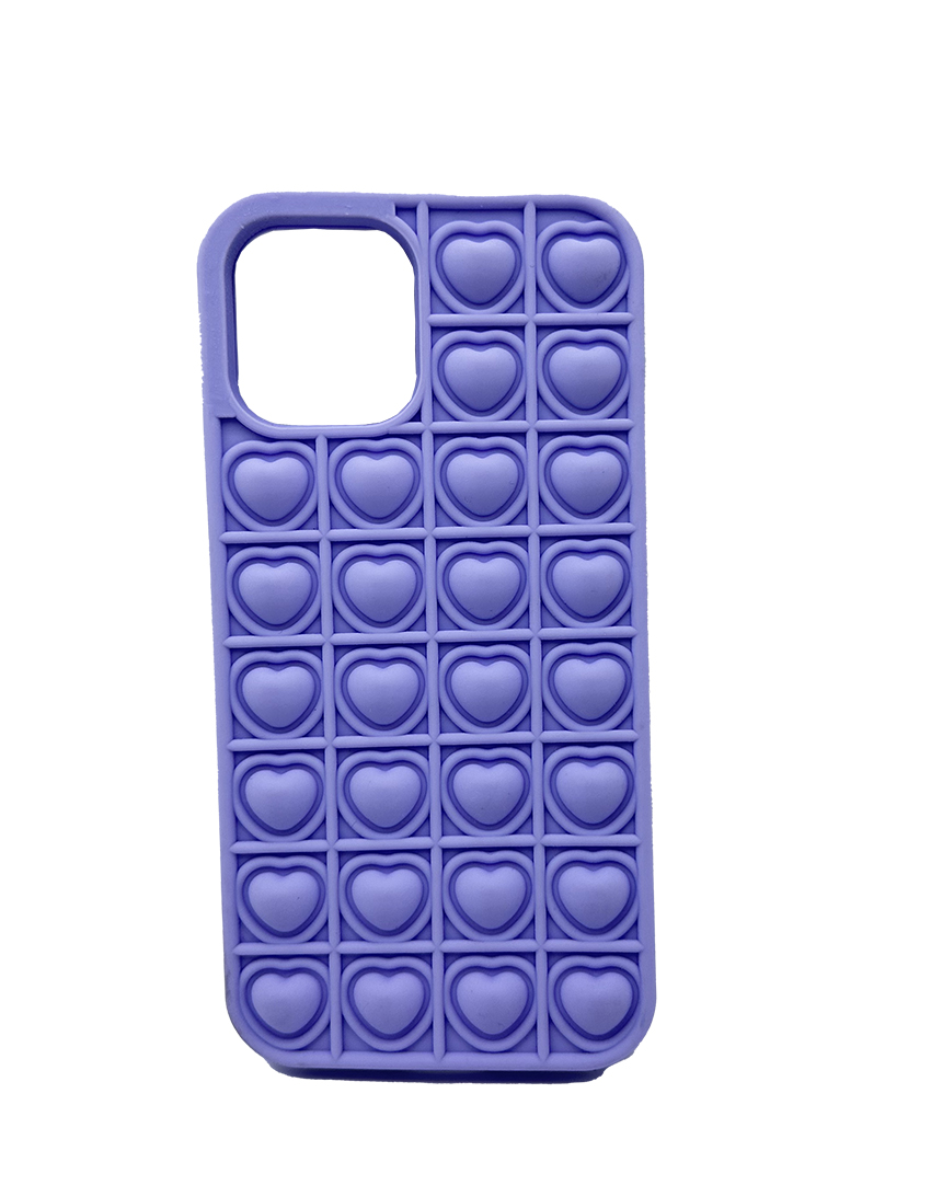 Heart sharp finger pressure version silicone protect phone case for Iphone.